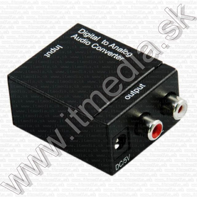 Image of Digitális audiót Analógra konvertáló Toslink vagy Coax->2xRCA BULK (IT9436)