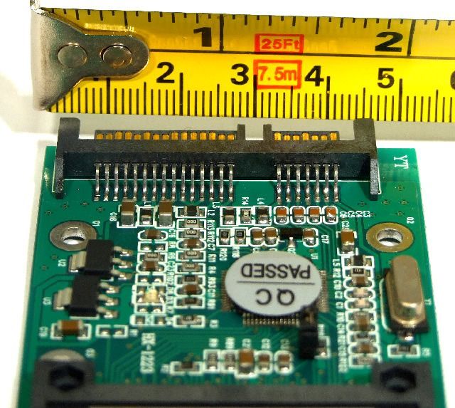 Image of CF (Compact Flash) to laptop SATA 2.5 converter (SSD) BULK info! (IT3440)