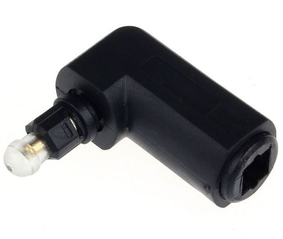 Image of Toslink (S-PDIF) Optical Adapter 90 degrees rotate (IT12020)