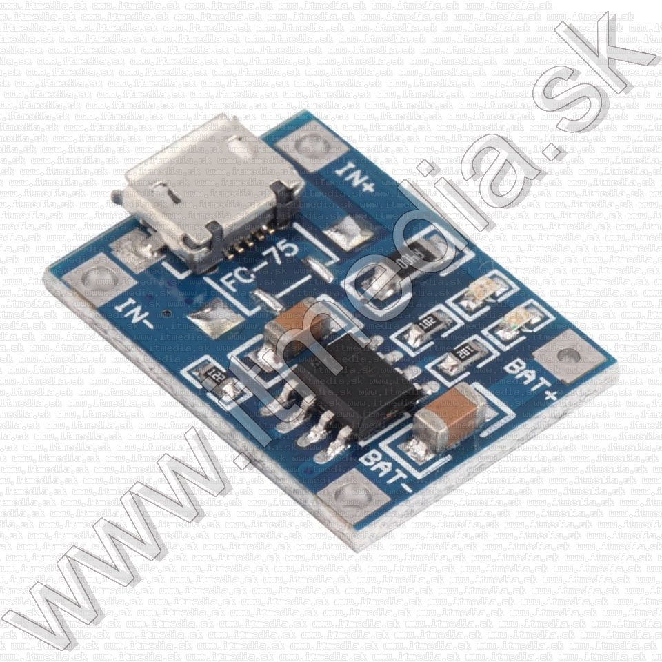 Image of USB Lithium akkumulátor töltő panel (microUSB) V2 (IT12073)