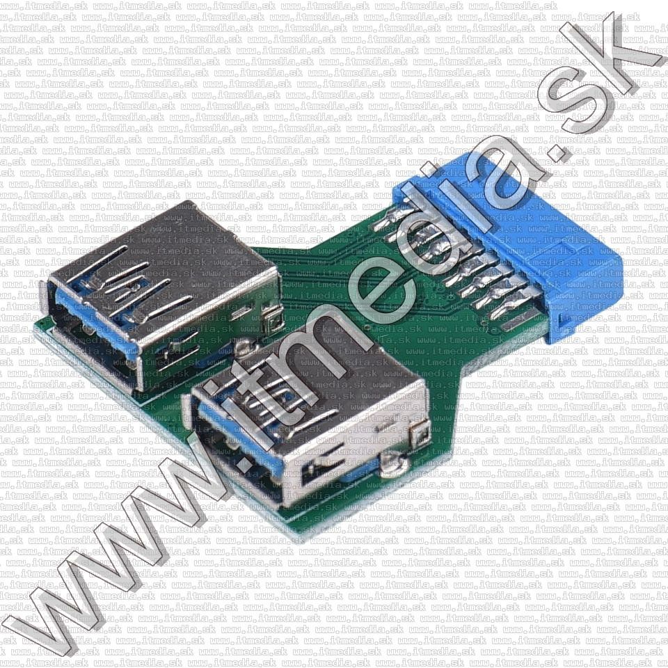 Image of USB alaplapi adapter 19-pin 2x USB 3.0 Aljzat V2 (IT13012)