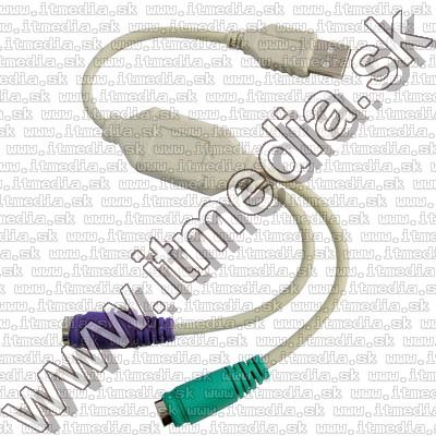 Image of USB to 2x PS/2 Converter cable PC BULK (IT0490)