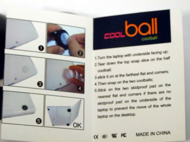 Image of Cool Ball Notebook cooler *Black* (IT4162)
