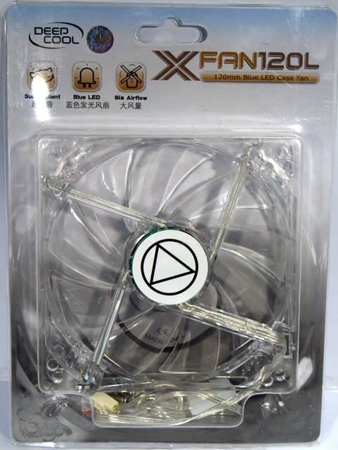 Image of DeepCool X-Fan CASE Cooler 12cm *Blue Led* (IT4079)
