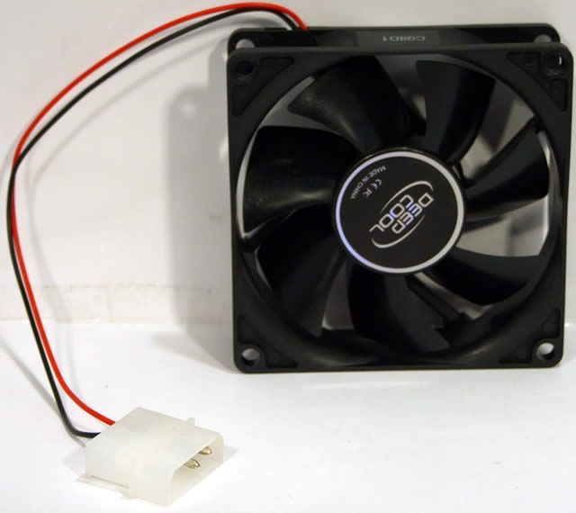 Image of DeepCool X-Fan CASE Cooler 8cm *Black* (IT4086)