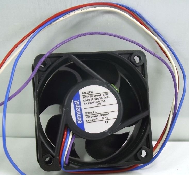 Image of Ebm Papst DC Axial compact Fan 60mm DC24V 7W PWM 624 2H3P  (IT12298)
