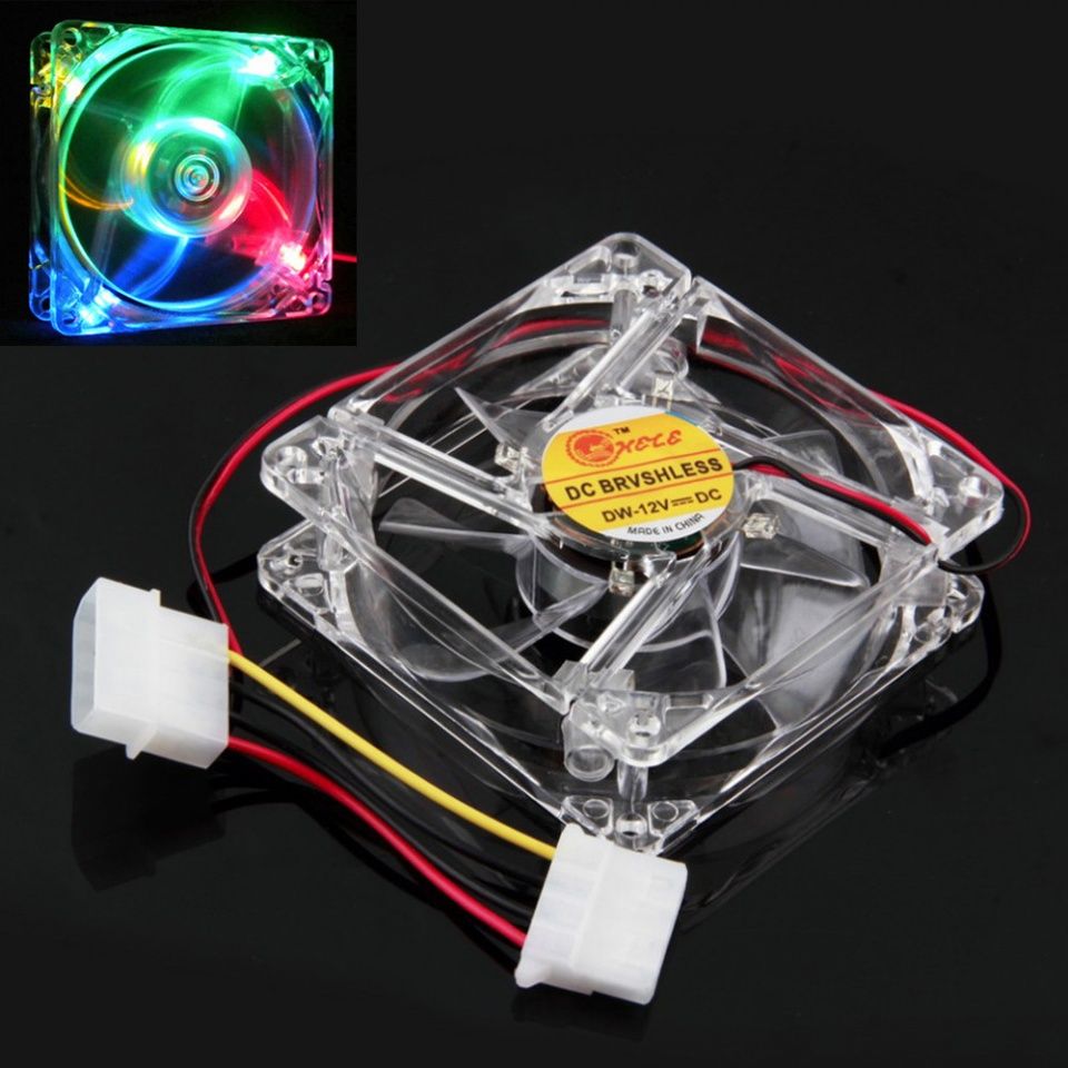 Image of Transparent System CASE Cooler Fan 8cm 25mm (IT13117)