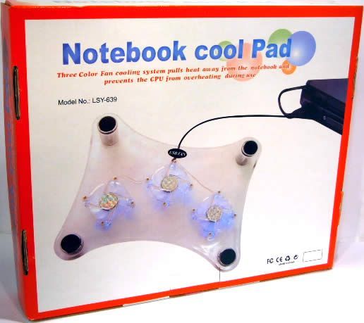 Image of Notebook cooler 3-fan (Acryl) (IT3957)