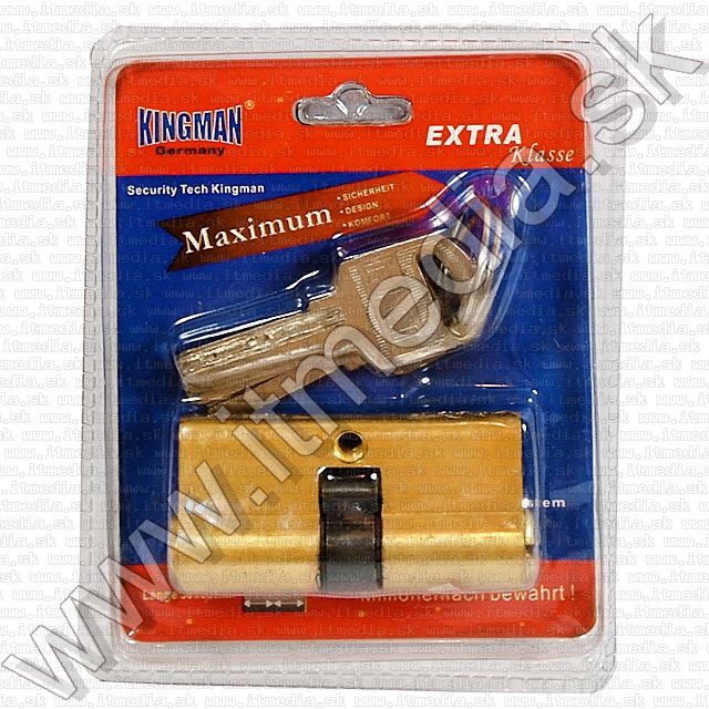 Image of Kingman Cylinder Lock, 3key (1x) 30x30mm (IT6620)