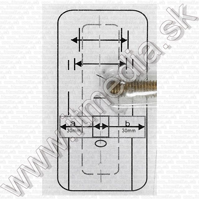 Image of Kingman Cylinder Lock, 3key (1x) 30x30mm (IT6620)