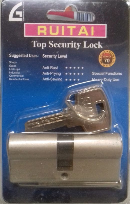 Image of Ruitai Cylinder Lock, 5key (1x) 35x35mm (IT12162)