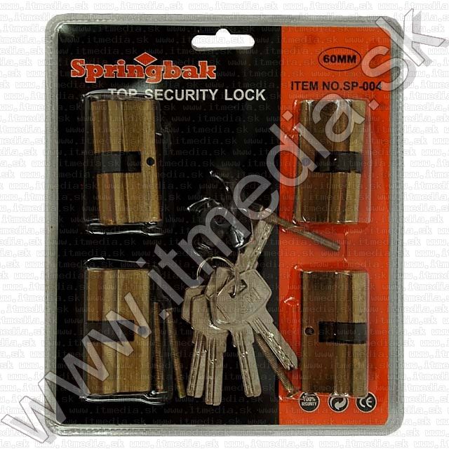 Image of Springbak Cylinder Lock, 4-set 5-key 30x30mm (IT8307)