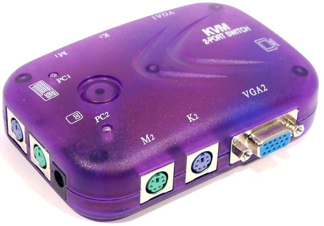Image of KVM Data Switch (Monitor, Mouse, Keyboard) 2-port (IT4145)