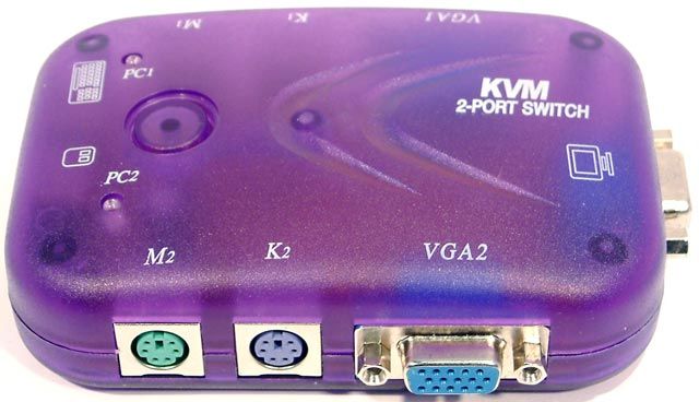 Image of KVM Data Switch (Monitor, Mouse, Keyboard) 2-port (IT4145)