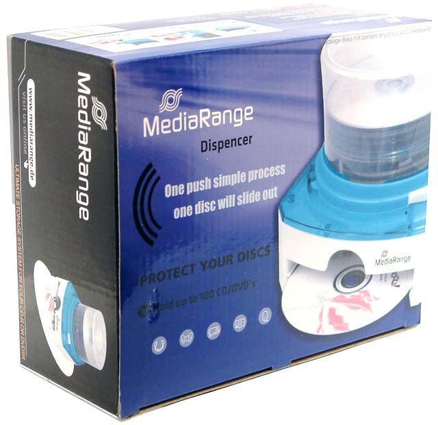 Image of Mediarange Disc Dispenser **ORANGE** (IT3928)