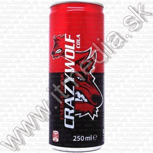 Image of Crazy Wolf Energia Ital 250ml Dobozos Cola (IT13409)
