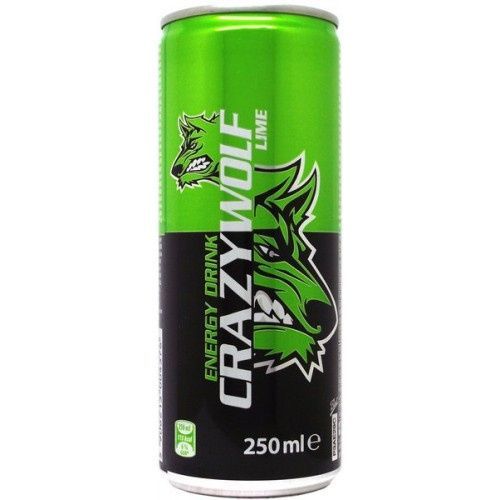 Image of Crazy Wolf Energia Ital 250ml Dobozos Lime (IT13913)