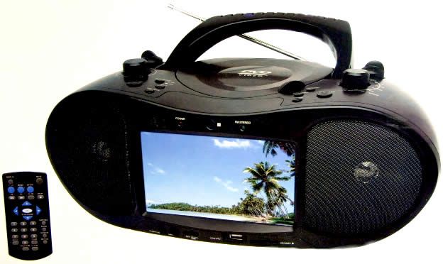 Image of RefleXion Portable DVD Player with 7inch display (IT3978)