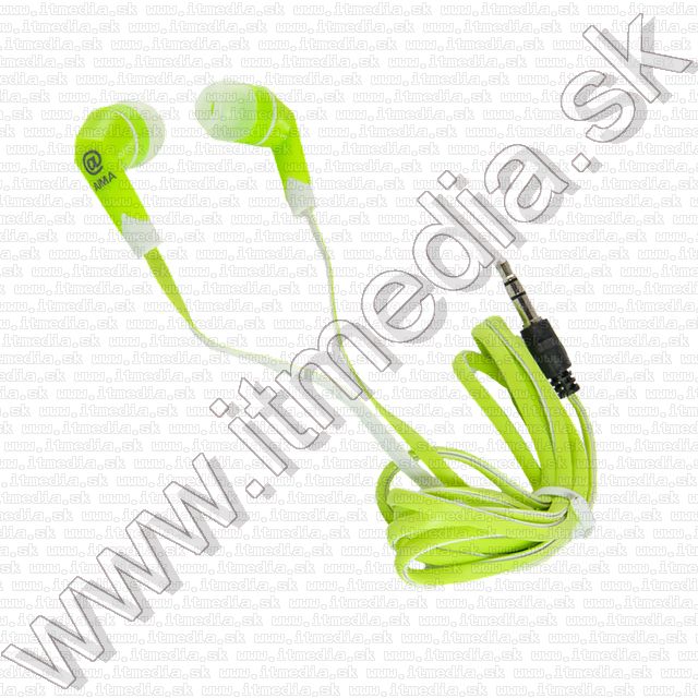 Image of Aima AM-2128 Earphone 3.5mm *Green-White* *Silicone* (IT10012)