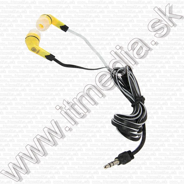 Image of Aima AM-2128 Earphone 3.5mm *Yellow-Black* *Silicone* (IT10011)