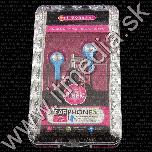 Image of EV9002A Earphone 3.5mm *Blue* *Silicone* (IT10017)