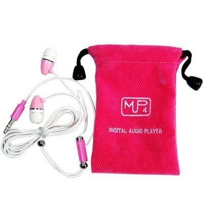 Image of IT Media *Pink* Earphone 3.5mm With Pouch (IT5806)