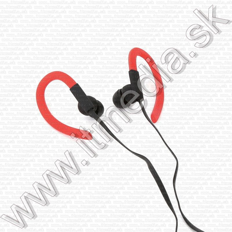 Image of Omega Freestyle Silicone Sport Headset FH1014 Red-Black (IT12007)
