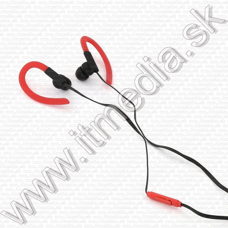 Image of Omega Freestyle Silicone Sport Headset FH1014 Red-Black (IT12007)