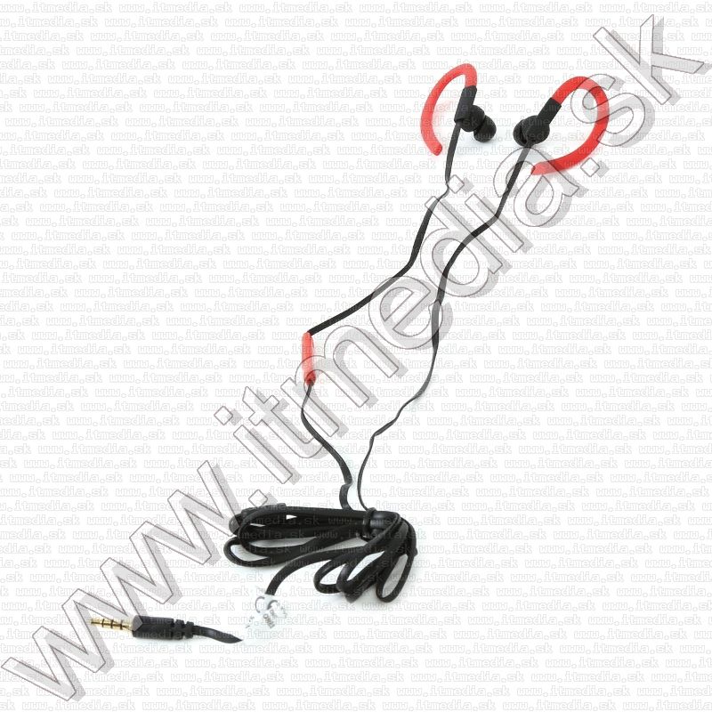 Image of Omega Freestyle Silicone Sport Headset FH1014 Red-Black (IT12007)