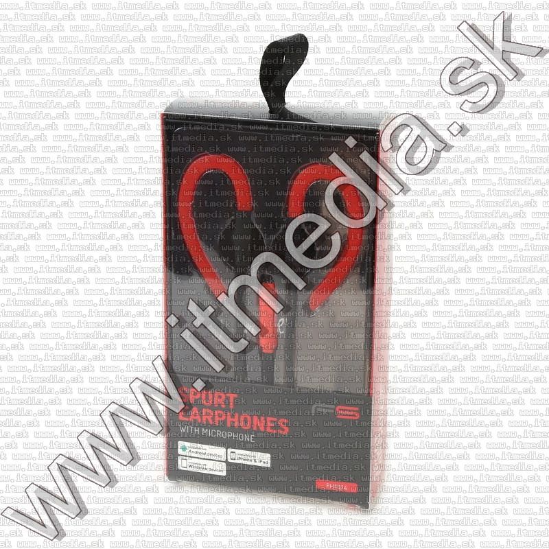 Image of Omega Freestyle Silicone Sport Headset FH1014 Red-Black (IT12007)