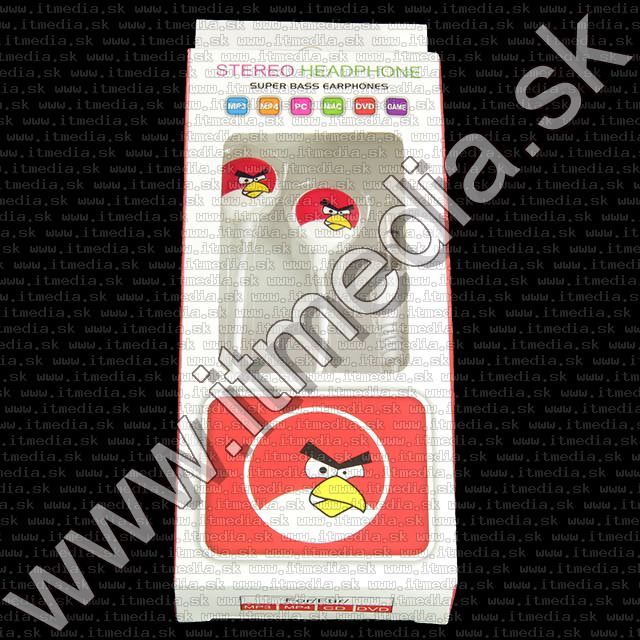 Image of Silicone Earphone 3.5mm *Angry Birds Red* (IT10022)