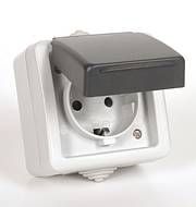 Image of Heitech Electrical Outlet (Socket) 16A *IP44* (IT8287)