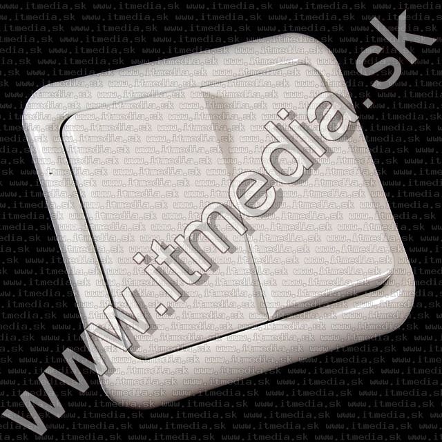 Image of Heitech Electrical Double Switch *wall-mount* single frame (IT8291)