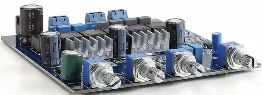 Image of Bluetooth Hangfal erősítő 2x50W + 100W sztereó TPA3116 (IT12931)