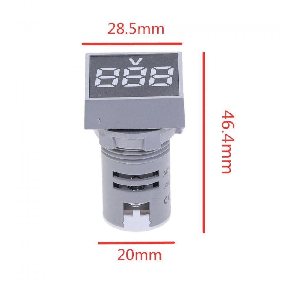 Image of LED-es AC (hálózati) voltmérő 50-500V AC Zöld (IT14307)