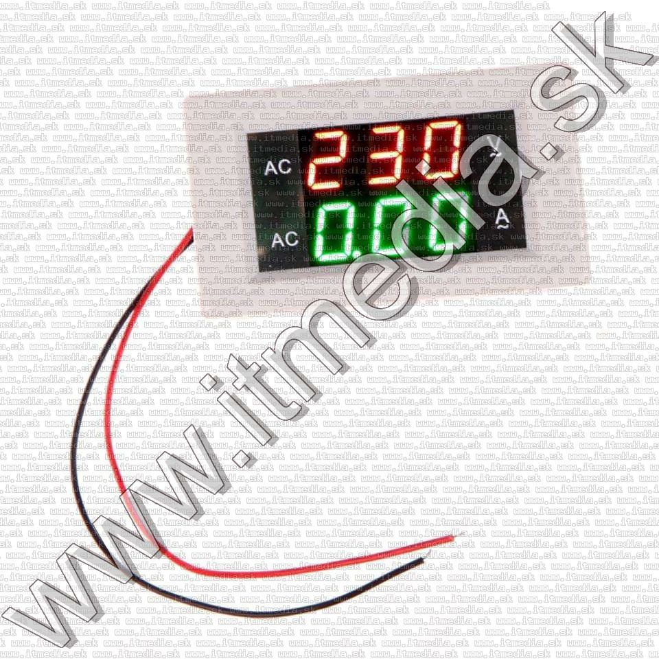 Image of LED-es voltmérő és árammérő 0-100V 10A Fehér (IT14164)