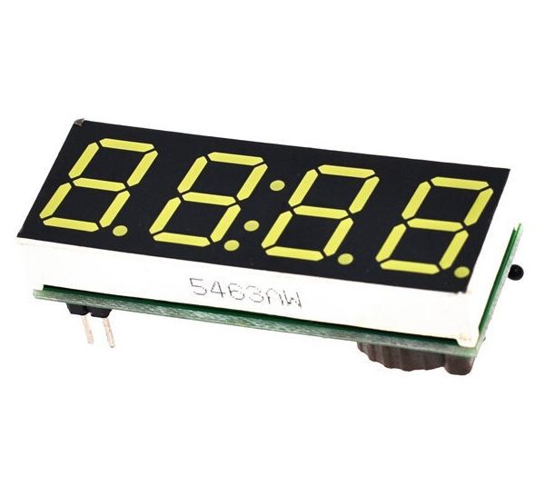 Image of LED-es voltmérő, hőmérő, digitális óra (12V) Zöld 14.5mm (IT14055)