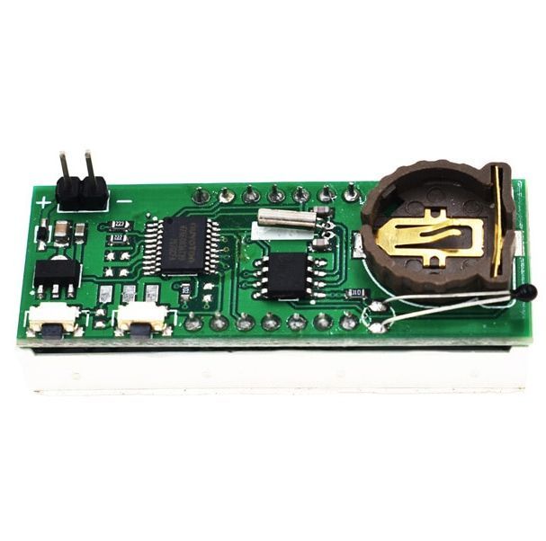 Image of LED-es voltmérő, hőmérő, digitális óra (12V) Zöld 14.5mm (IT14055)