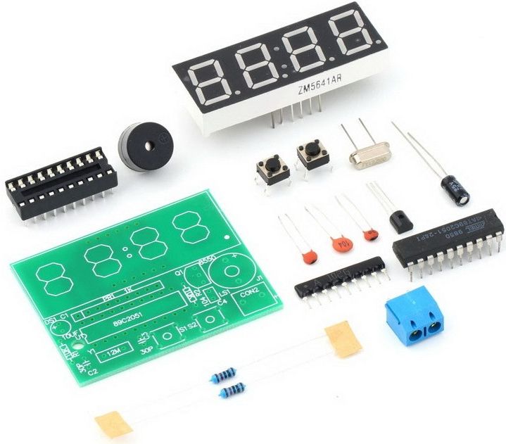 Image of DIY Electro Kit *Clock* 4-segment (IT14024)