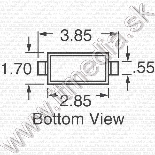 Image of Elektronikai alkatrész *SMD Dióda* [SOD123] *Zéner* 5.1v 500mW BZT52C5V1 (W8) (IT14290)