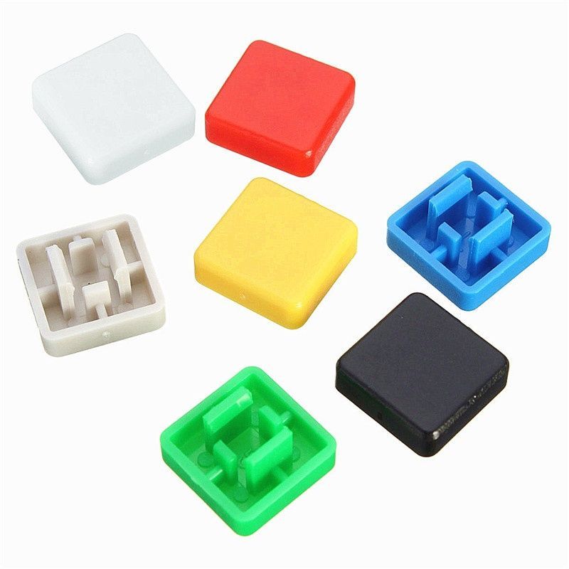 Image of Elektronikai alkatrész *Nyomógomb kupak* műanyag INFO! 10x10x3mm (IT12319)