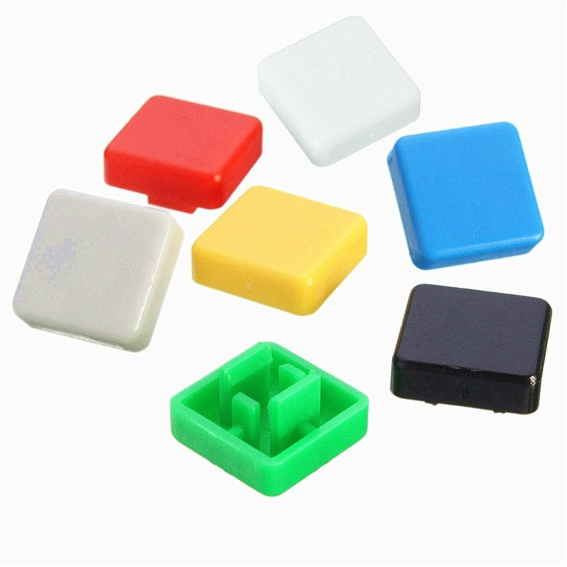 Image of Elektronikai alkatrész *Nyomógomb kupak* műanyag INFO! 10x10x3mm (IT12319)