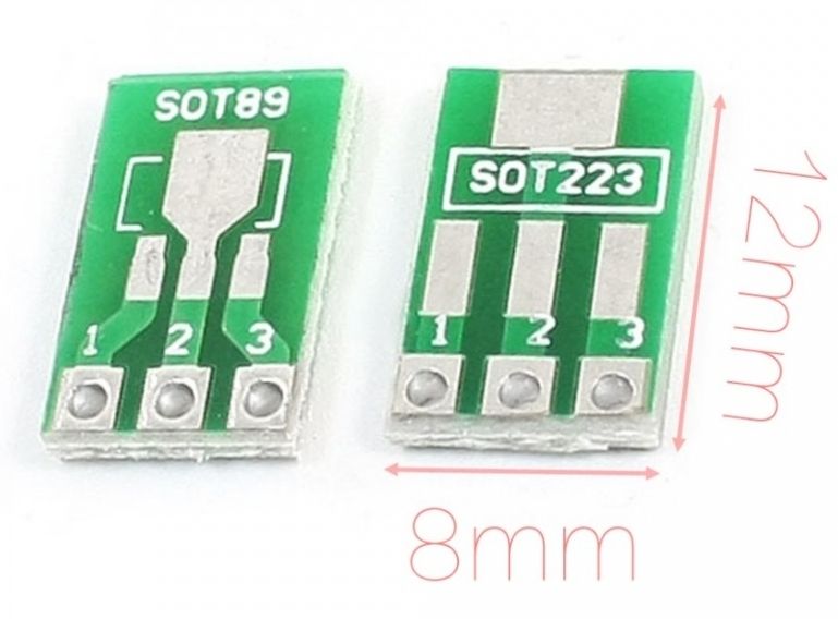 Image of Elektronikai alkatrész (Tokozás konverter) DIP-3 -ról SOT223 SOT89 (IT12090)