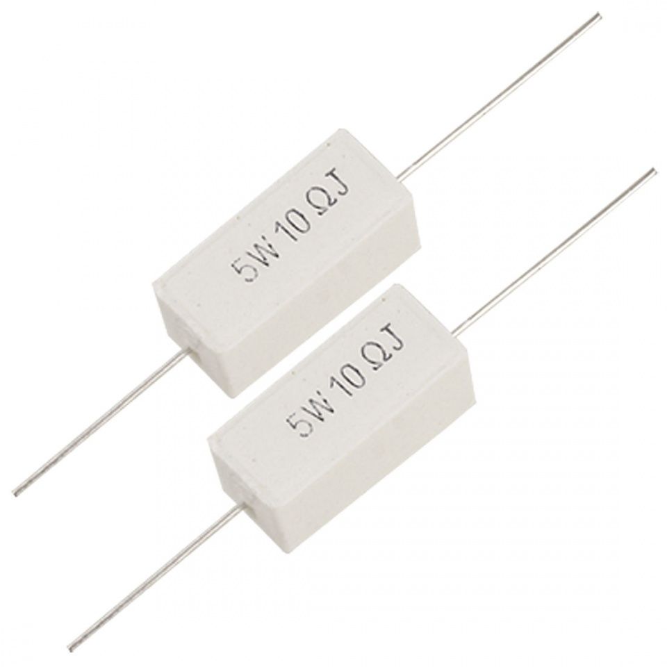 Image of Elektronikai alkatrész *Ellenállás* 10Ω (Ohm) 5W 5% (IT12769)