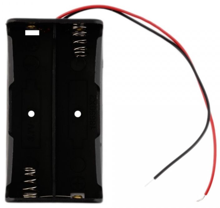 Image of Electronic parts *Battery Socket* 18650 x2 (Double) (IT12307)