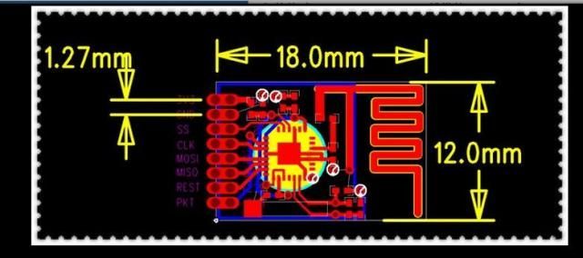 Image of Arduino SPI compatible Wireless Transceiver Module 2.4G NRF24L01 clone (IT11173)