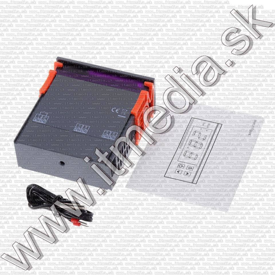 Image of Programozható Digitális termosztát (hőfokszabályozó) 230V 10A Hűtő vagy fűtő (IT10783)