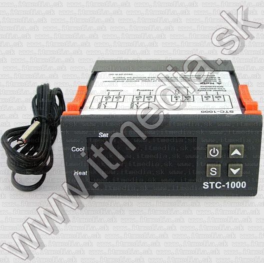 Image of Programozható Digitális termosztát (hőfokszabályozó) 230V 10A Hűtő és Fűtő (IT10781)