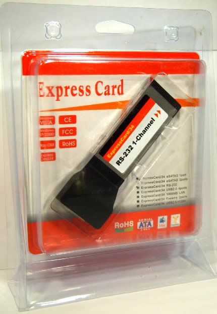Image of RS-232 Serial ExpressCard (USB) INFO! (IT3769)