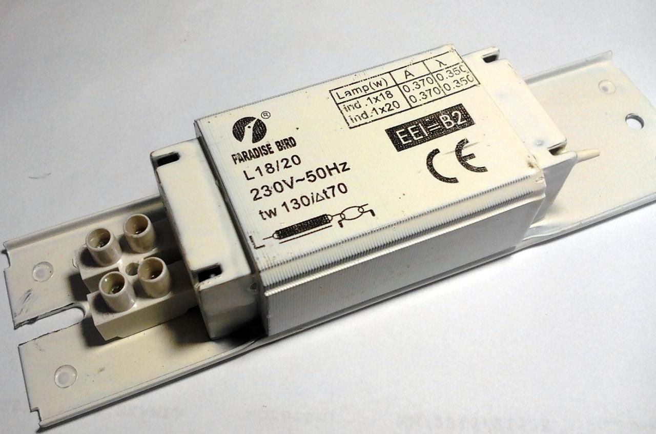 Image of Fluorescent ballast 20w Single Bulk (IT12490)